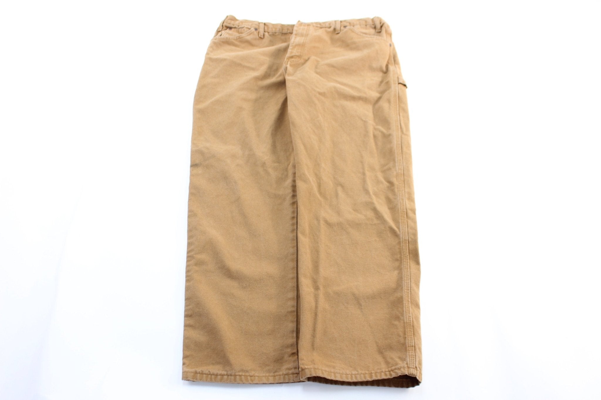 Dickie's Logo Patch Tan Carpenter Pants - Pants/Shorts - Thrifted Threads