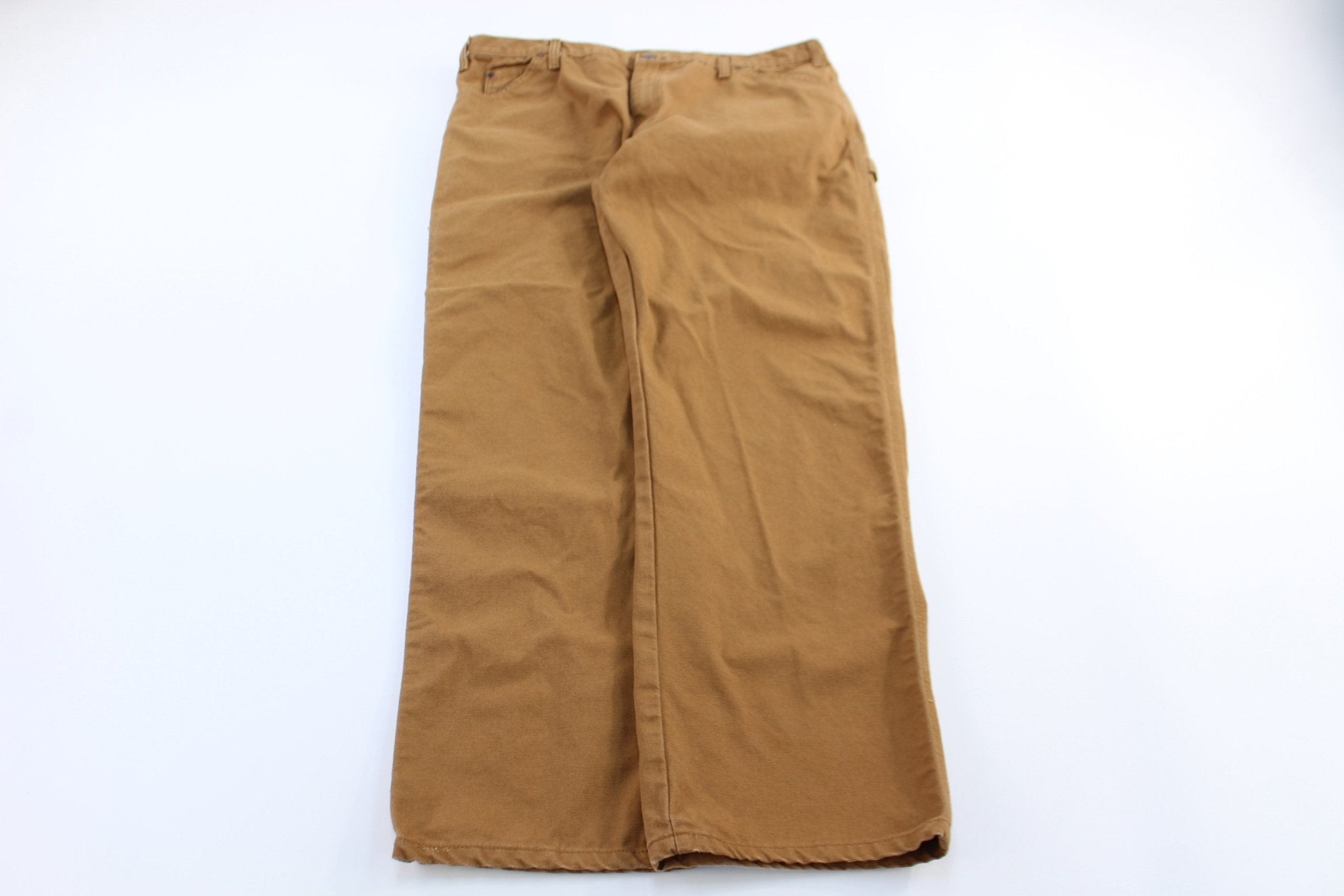 Dickies Logo Patch Tan Carpenter Pants - Pants/Shorts - Thrifted Threads