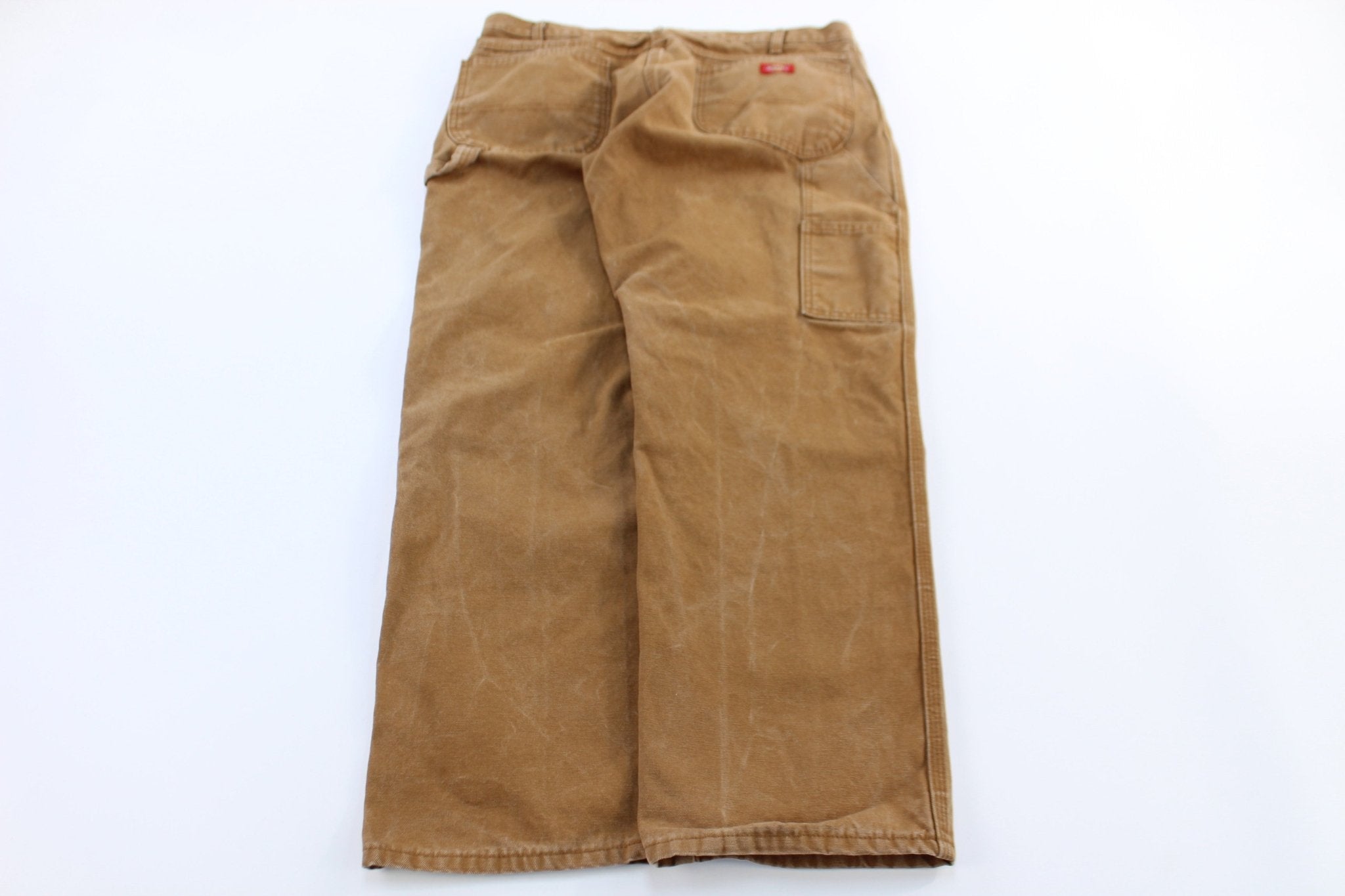 Dickies Logo Patch Tan Carpenter Pants - Pants/Shorts - Thrifted Threads
