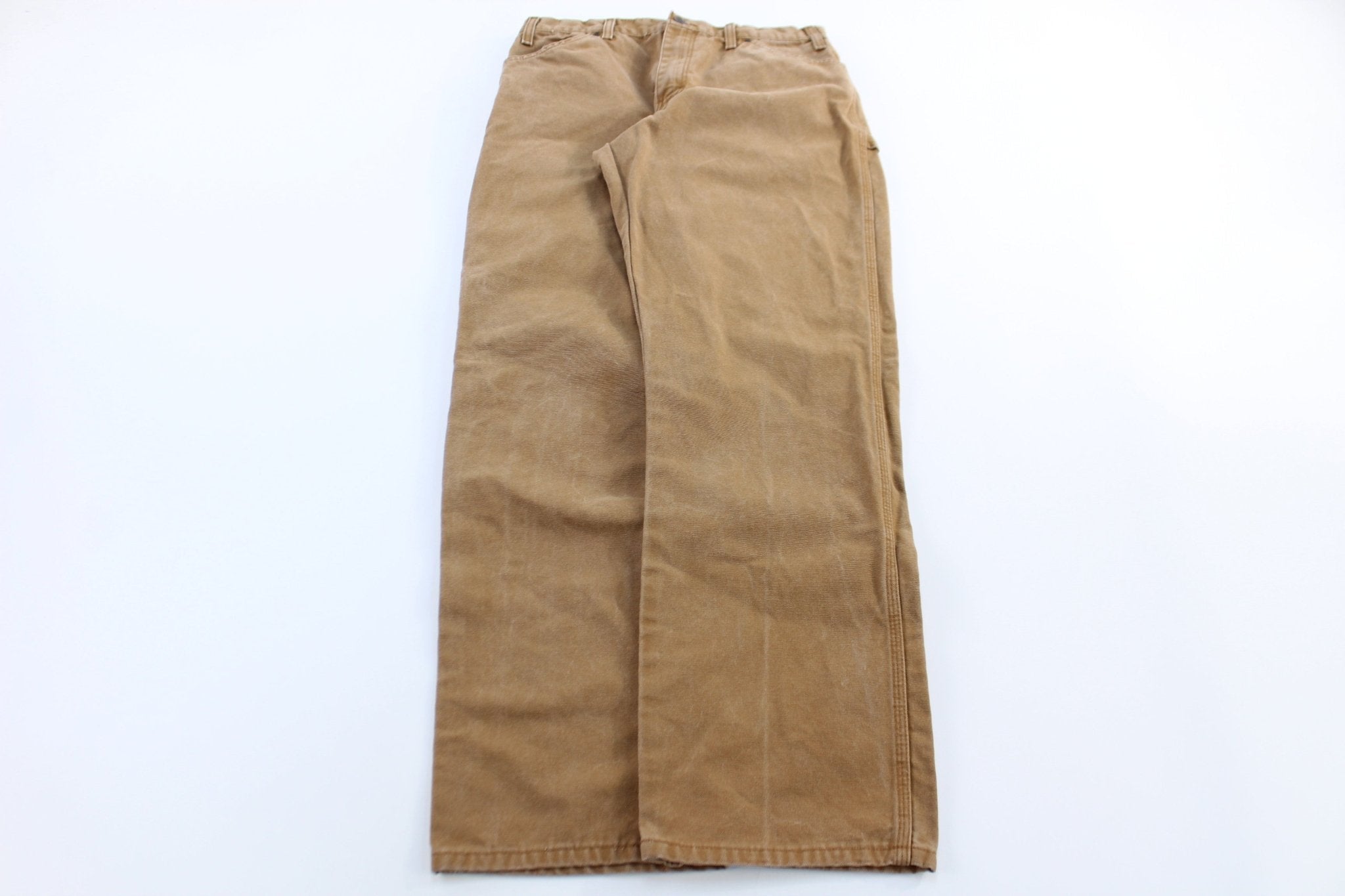 Dickies Logo Patch Tan Carpenter Pants - Pants/Shorts - Thrifted Threads
