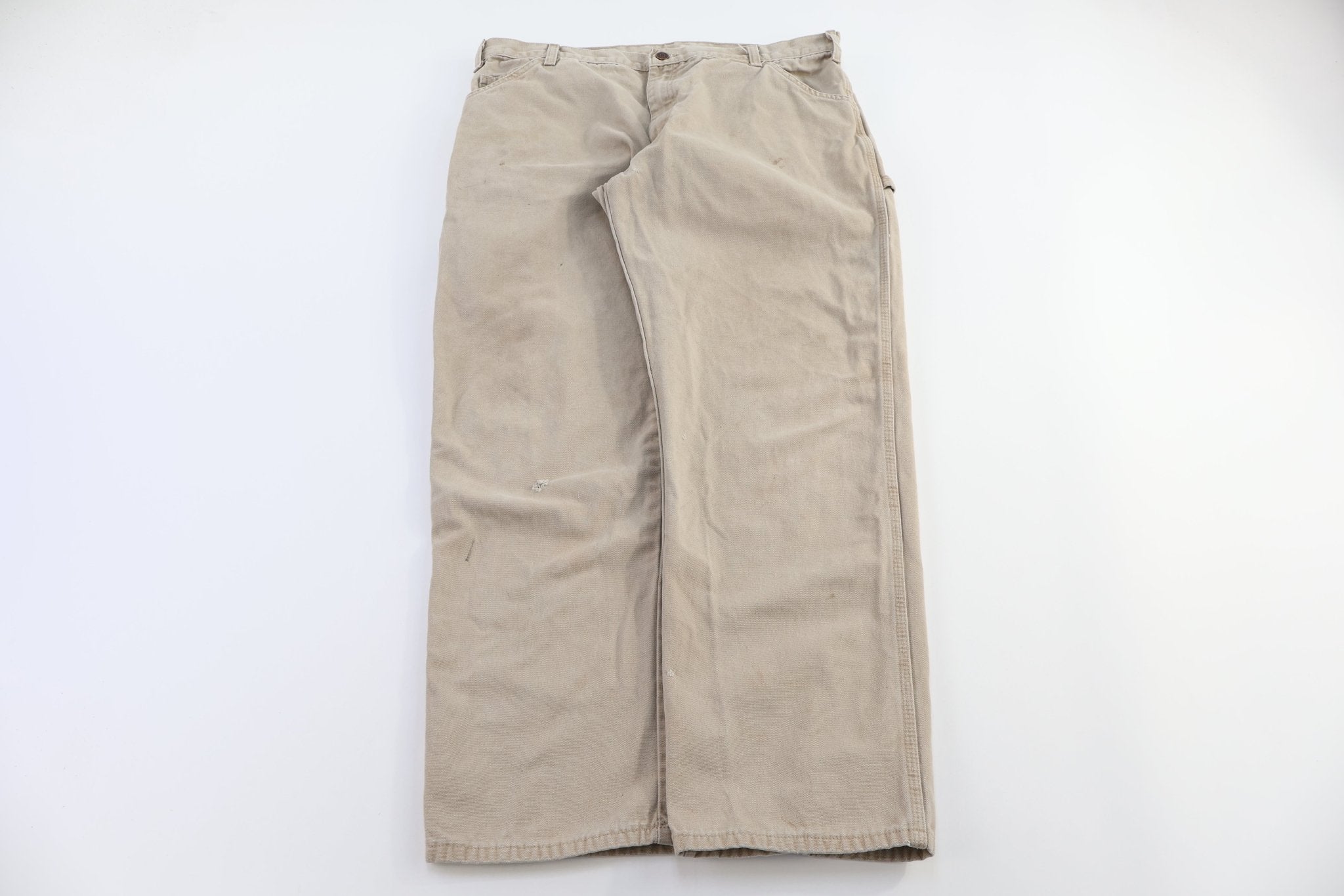 Dickies Logo Patch Tan Carputer Pants - pants - Thrifted Threads