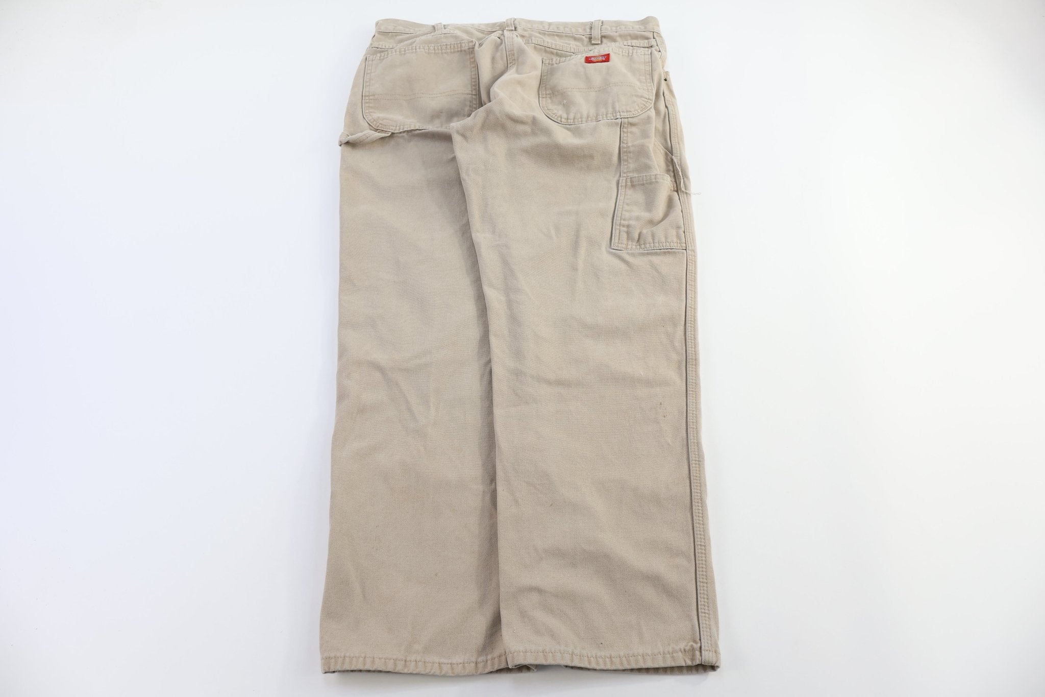 Dickies Logo Patch Tan Carputer Pants - pants - Thrifted Threads