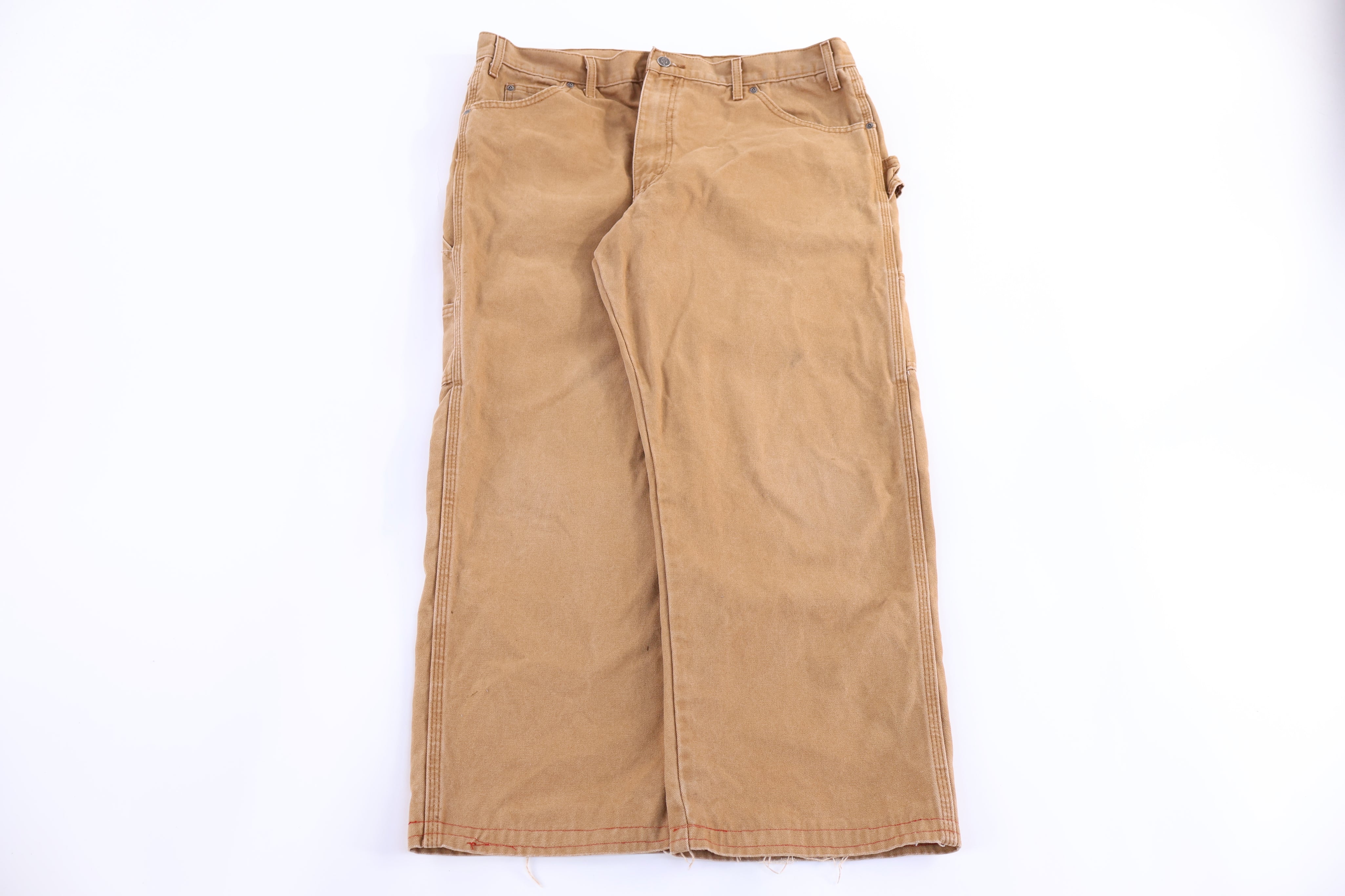 Dickies Logo Patch Tan Pants - Pants/Shorts - Thrifted Threads