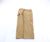 Dickie's Logo Patch Tan Workwear Pants - ThriftedThreads.com