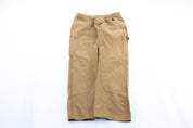 Dickie's Logo Patch Tan Workwear Pants - ThriftedThreads.com