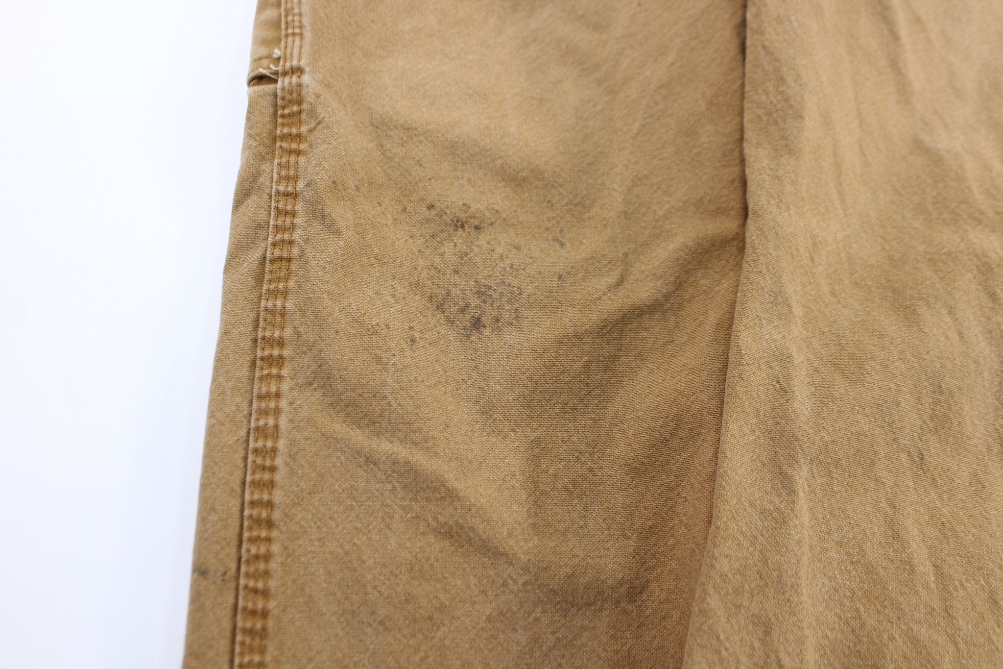 Dickie's Logo Patch Tan Workwear Pants - ThriftedThreads.com