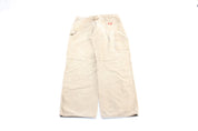 Dickies Logo Patch Tan Workwear Pants - ThriftedThreads.com