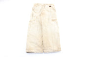 Dickie's Logo Patch Tan Workwear Pants - ThriftedThreads.com