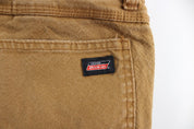 Dickie's Logo Patch Tan Workwear Pants - ThriftedThreads.com