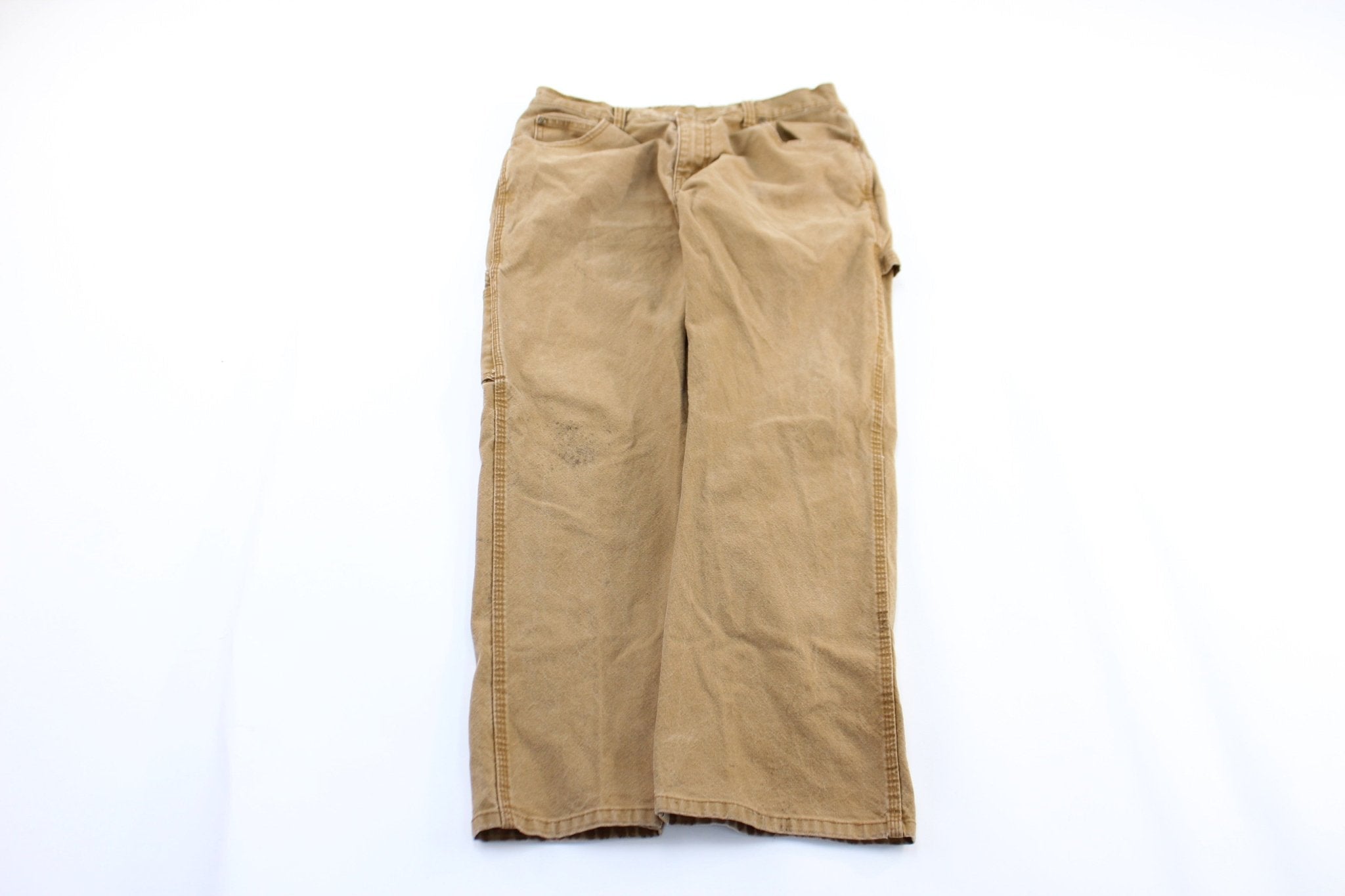 Dickie's Logo Patch Tan Workwear Pants - Pants/Shorts - Thrifted Threads