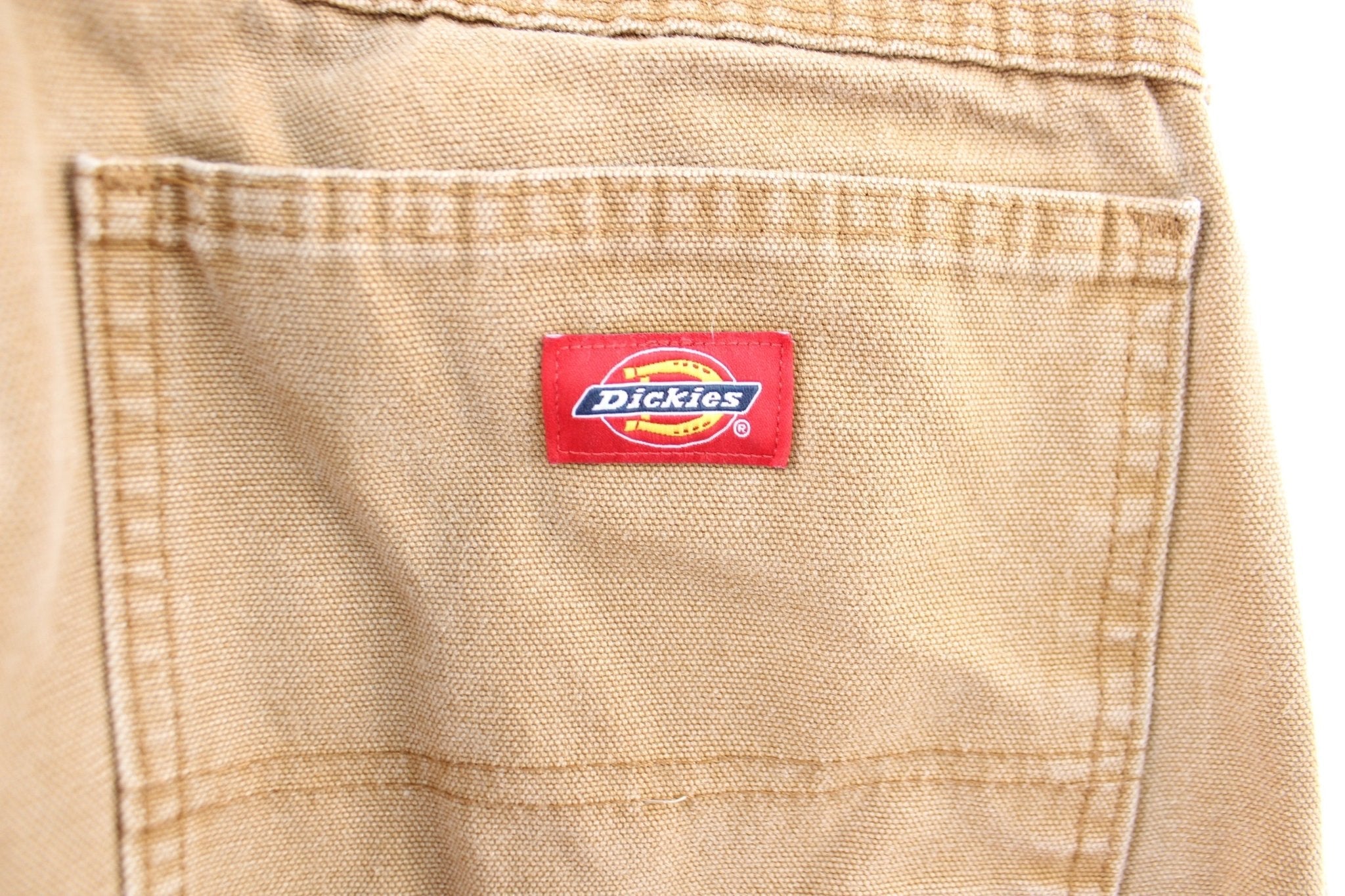 Dickie's Logo Patch Tan Workwear Pants - Pants/Shorts - Thrifted Threads