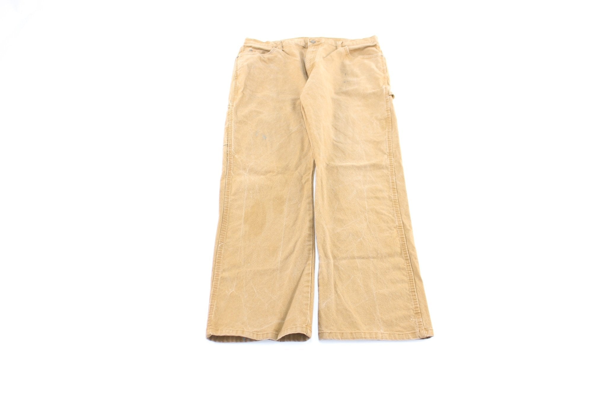 Dickie's Logo Patch Tan Workwear Pants - Pants/Shorts - Thrifted Threads