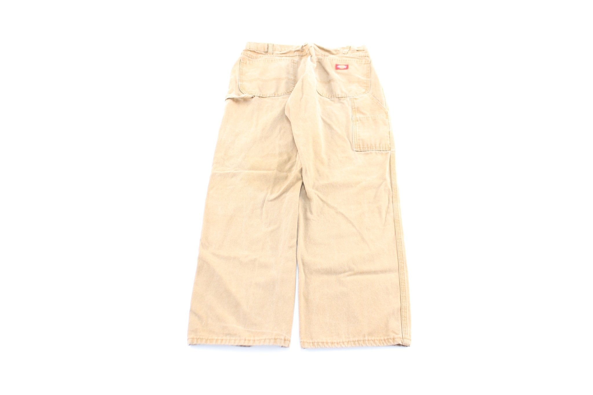 Dickie's Logo Patch Tan Workwear Pants - Pants/Shorts - Thrifted Threads