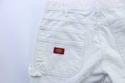 Dickie's Logo Patch White Carpenter Pants - ThriftedThreads.com
