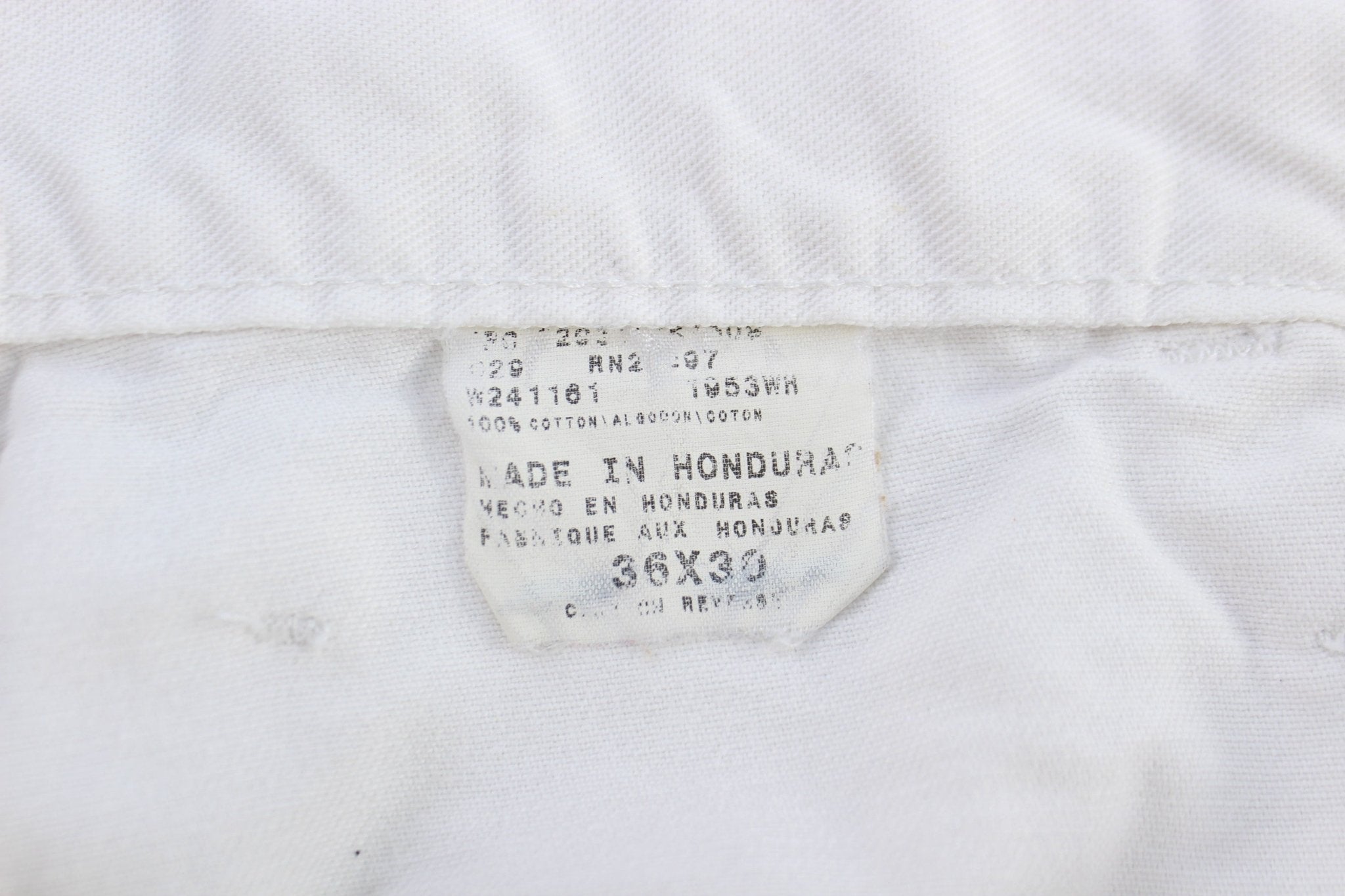 Dickies Logo Patch White Carpenter Pants - pants - Thrifted Threads