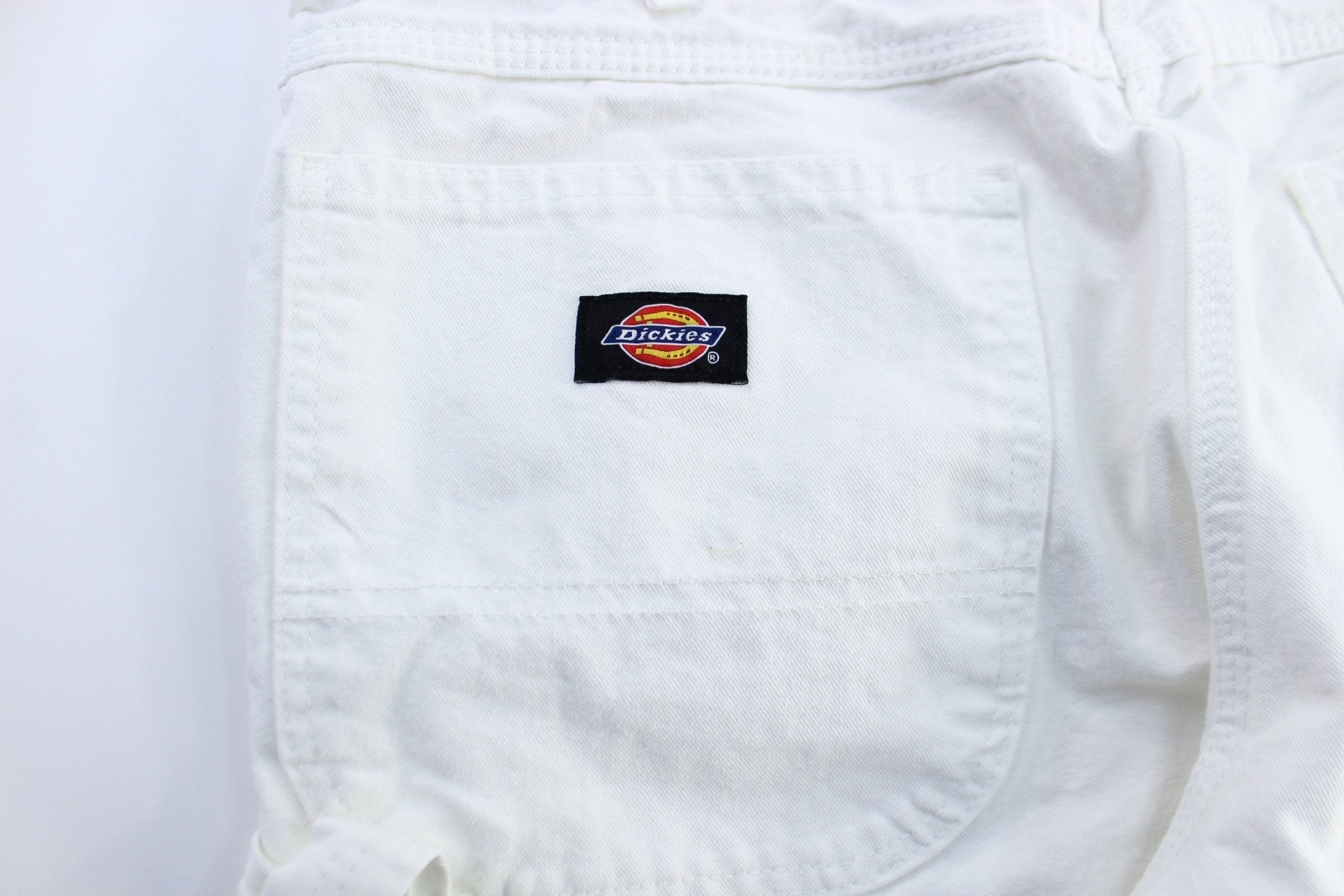 Dickie's Logo Patch White Carpenter Pants - Pants/Shorts - Thrifted Threads