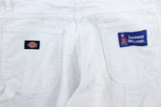 Dickie's Logo Patch White Sherwin Williams Carpenter Pants - Pants/Shorts - Thrifted Threads
