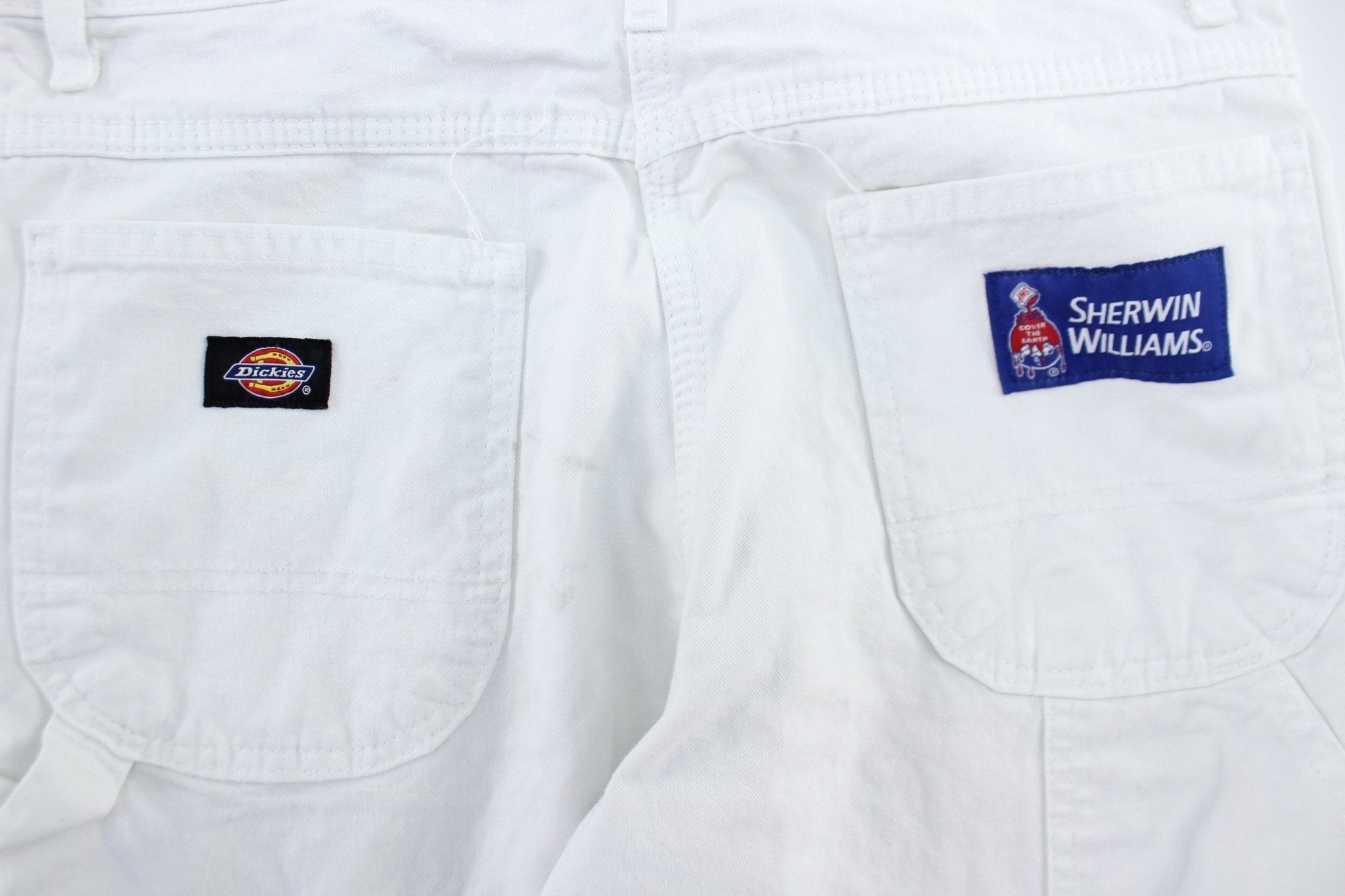 Dickie's Logo Patch White Sherwin Williams Carpenter Pants - Pants/Shorts - Thrifted Threads