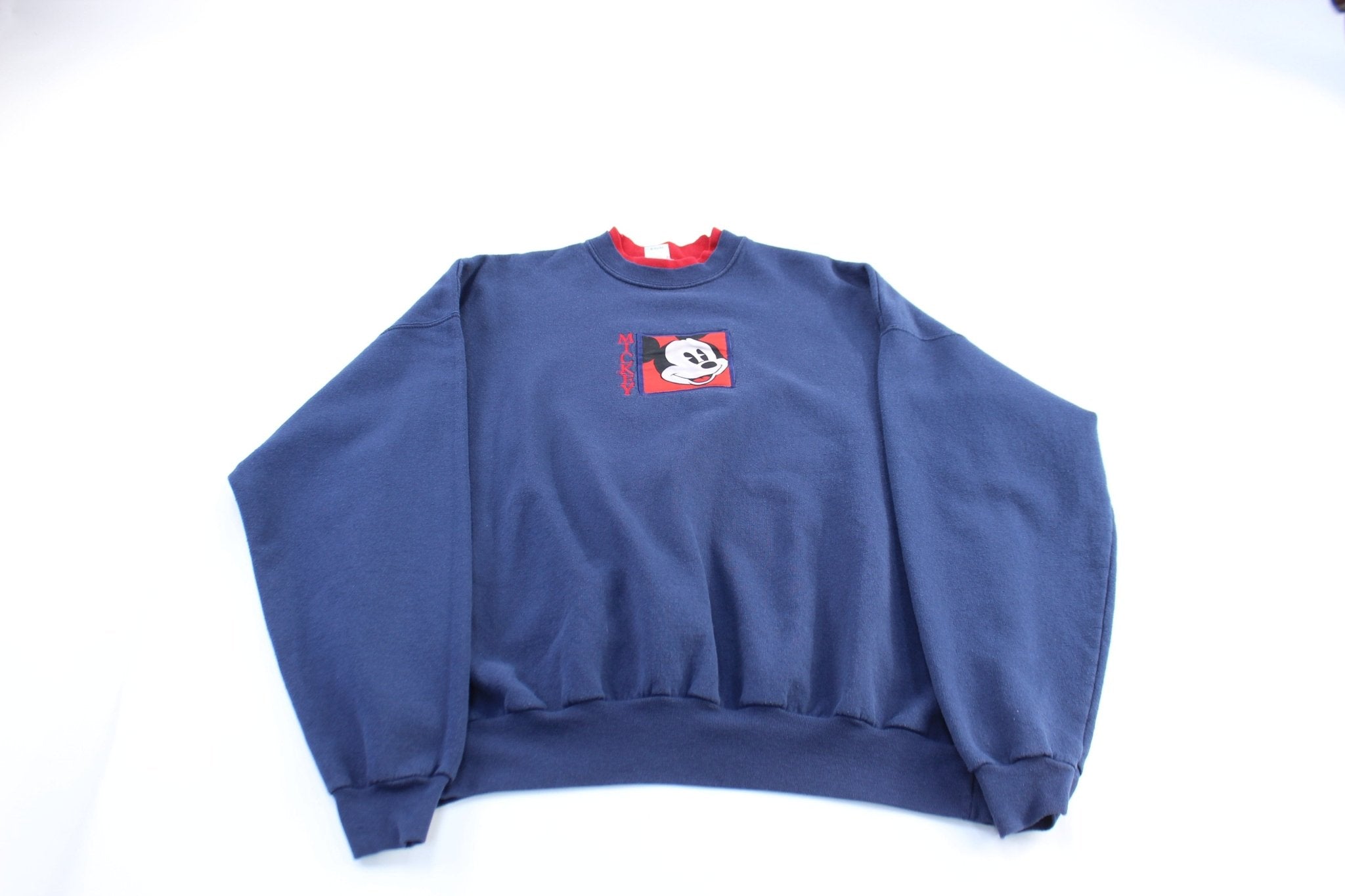 Disney Embroidered Mickey Mouse Sweatshirt - ThriftedThreads.com