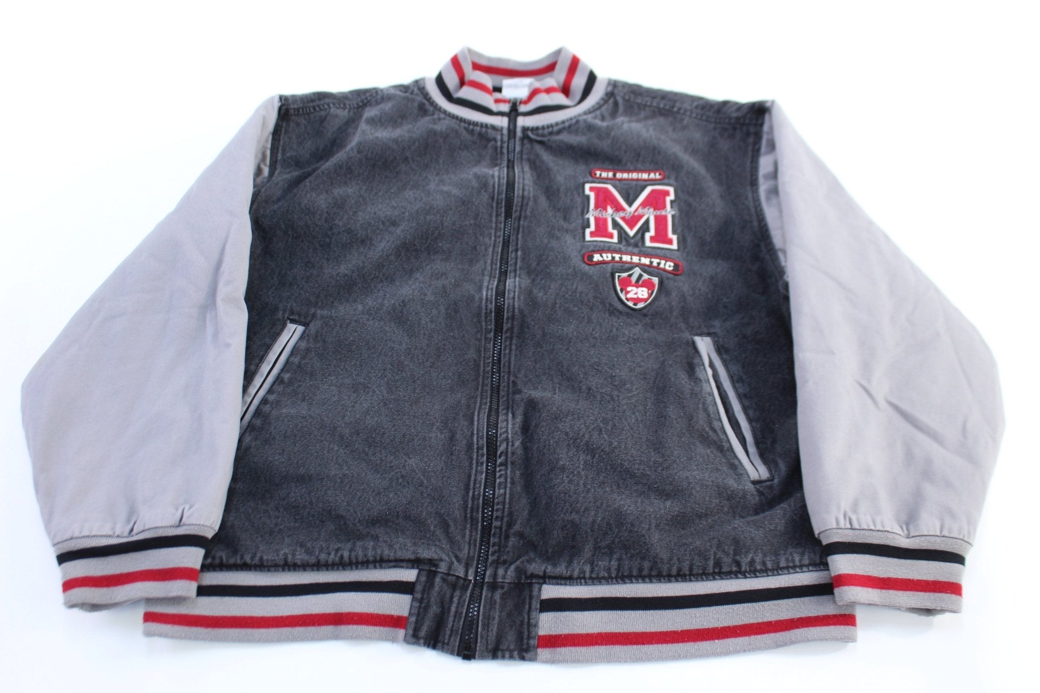 Disney Store Embroidered Mickey Mouse Zip Up Jacket - ThriftedThreads.com