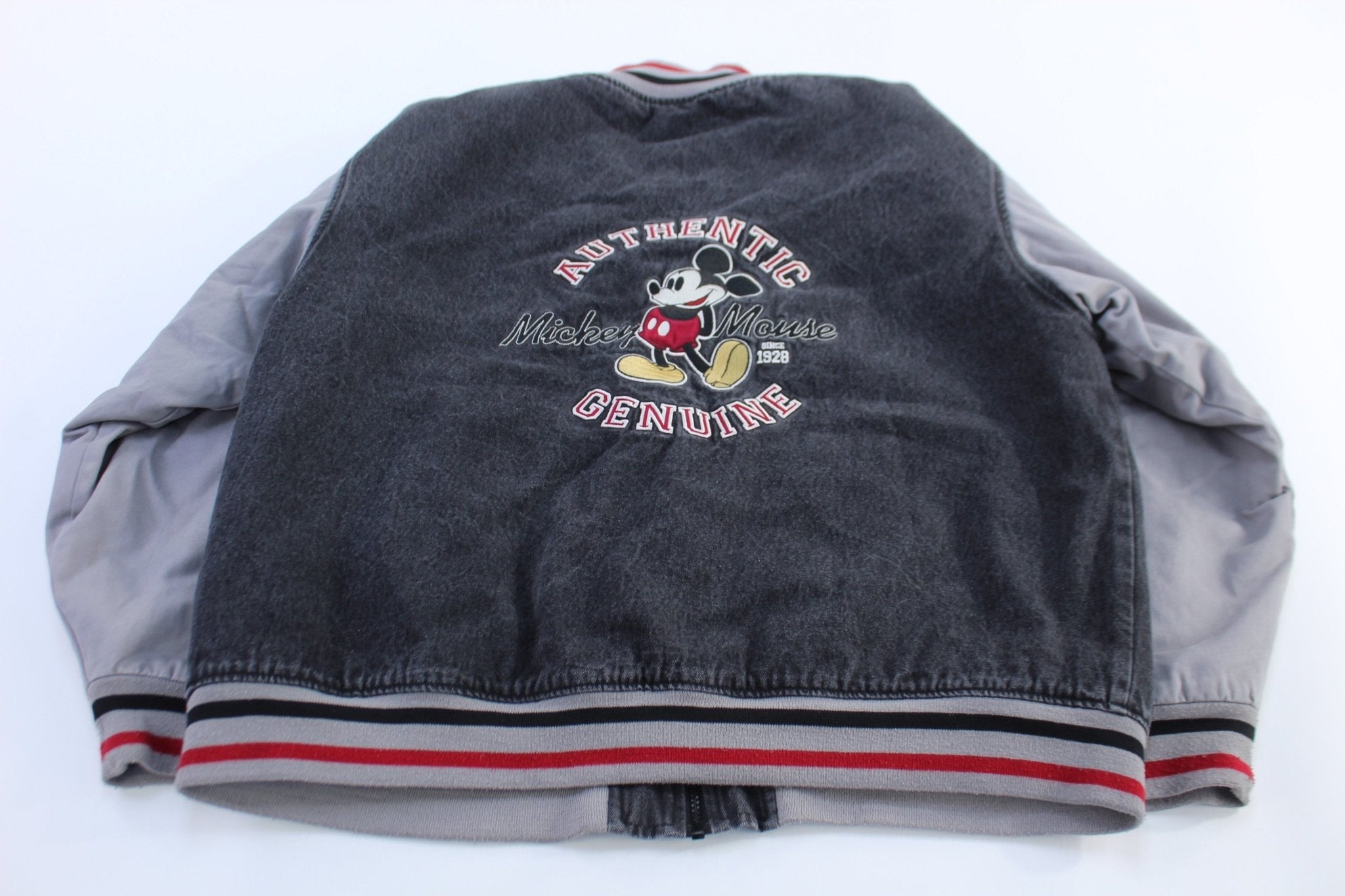 Disney Store Embroidered Mickey Mouse Zip Up Jacket - ThriftedThreads.com