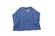 Disney Winnie the Pooh Embroidered Henley LS T-Shirt - ThriftedThreads.com