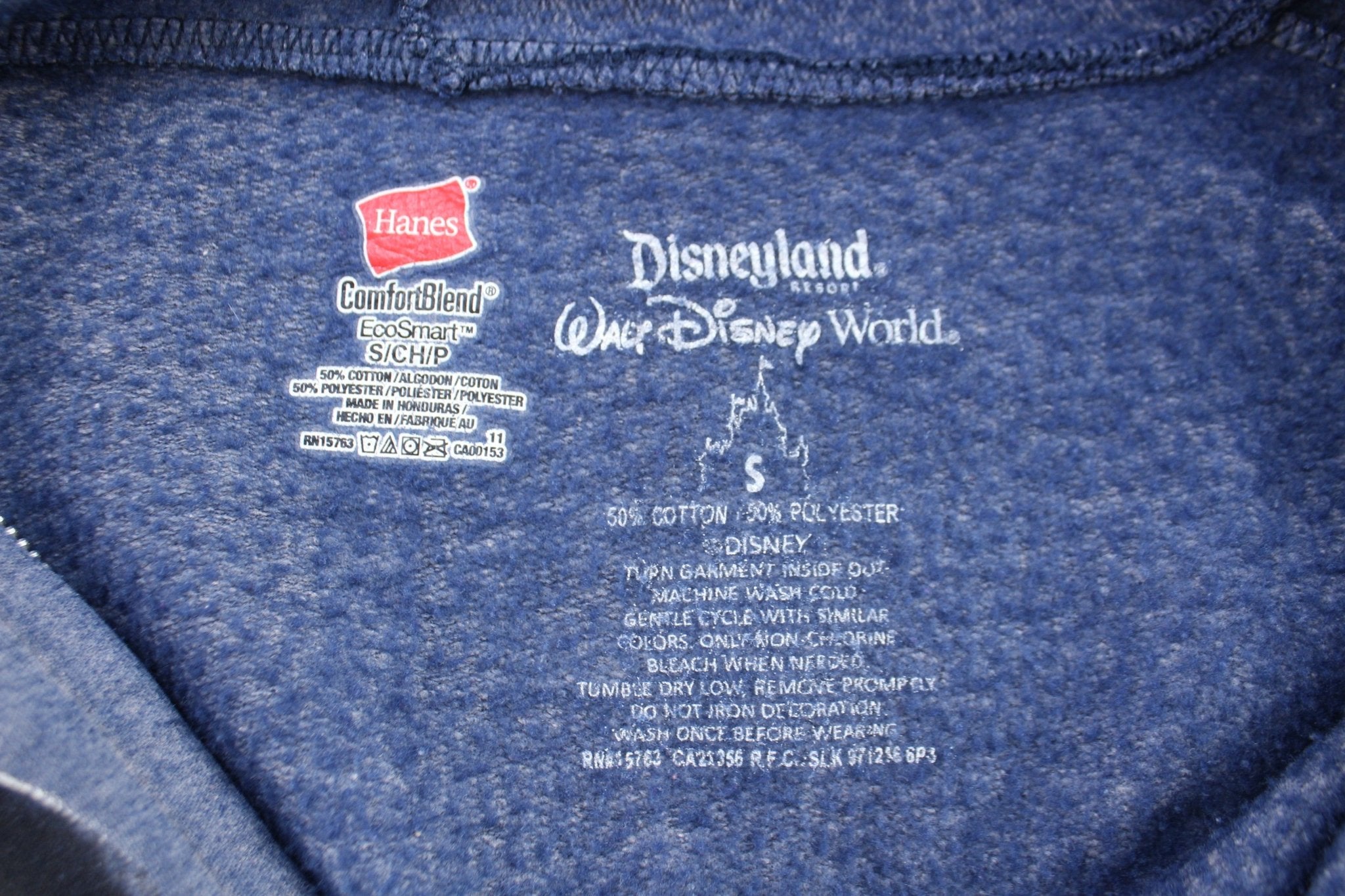 Disneyland Mickey Mouse Graphic Full Zip Hoodie - ThriftedThreads.com