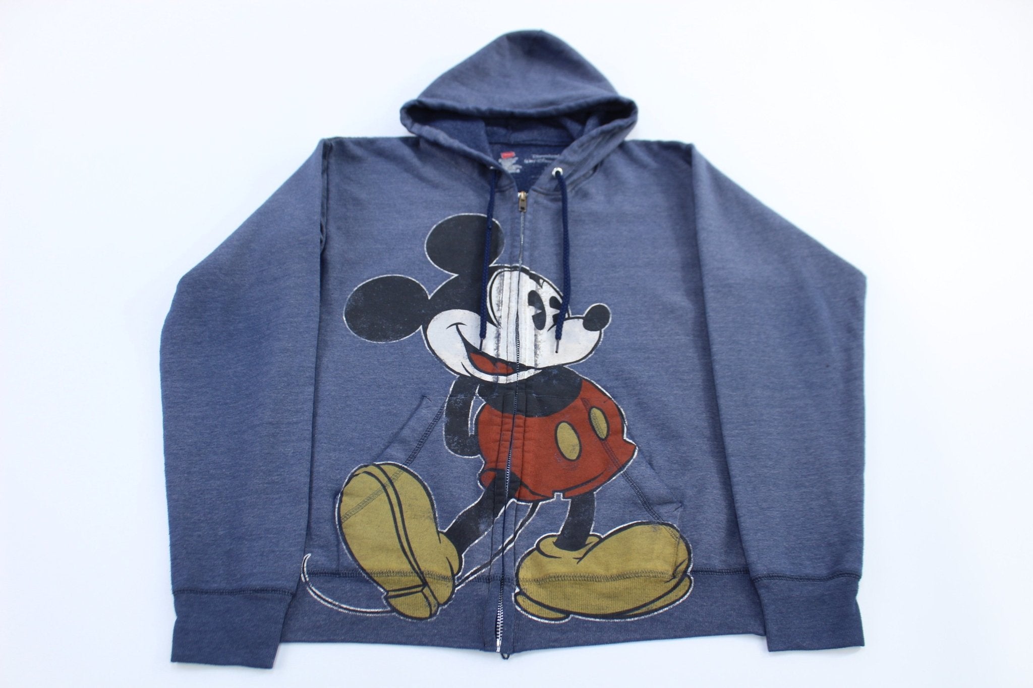 Disneyland Mickey Mouse Graphic Full Zip Hoodie - ThriftedThreads.com
