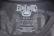 Ecko MMA Unlimited Grey & Orange Graphic T-Shirt - T-Shirts - Thrifted Threads