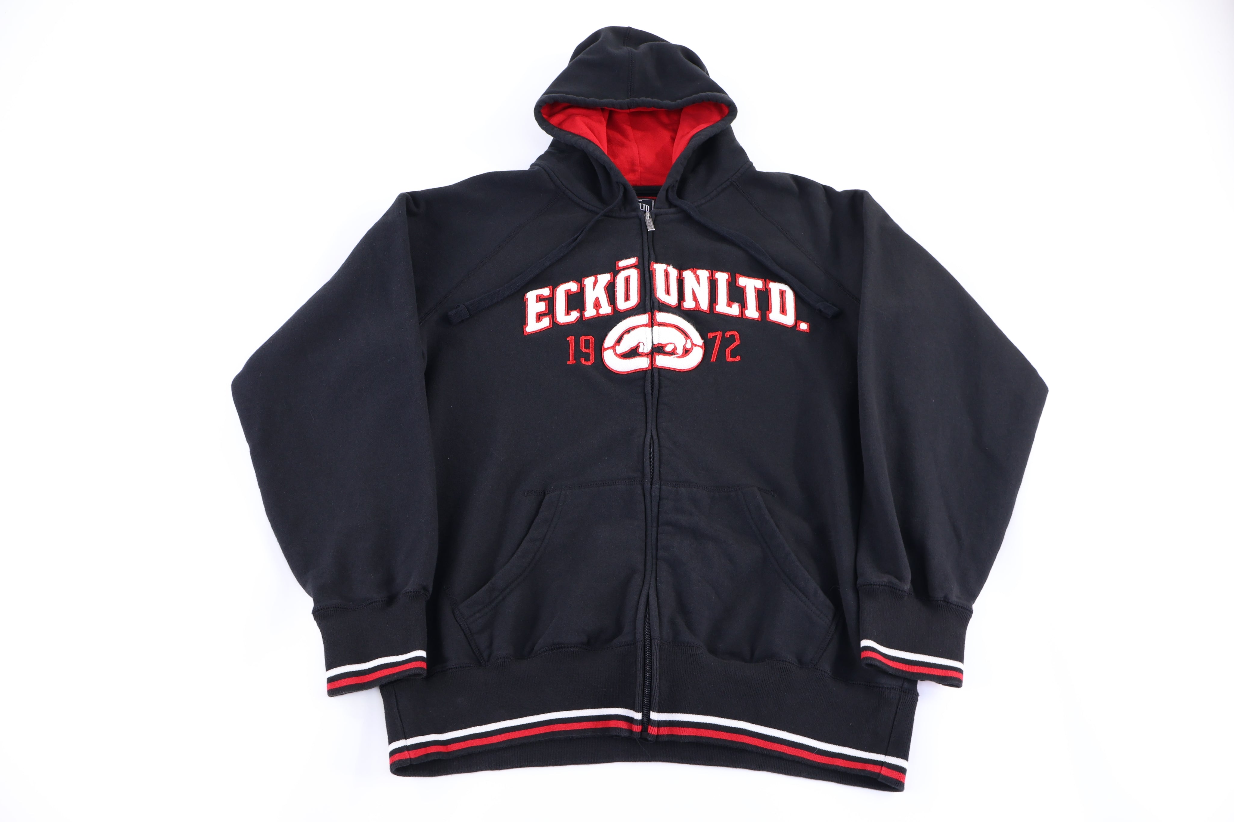 Ecko Unld Black & Red Full Zip Jacket - Jacket - Thrifted Threads