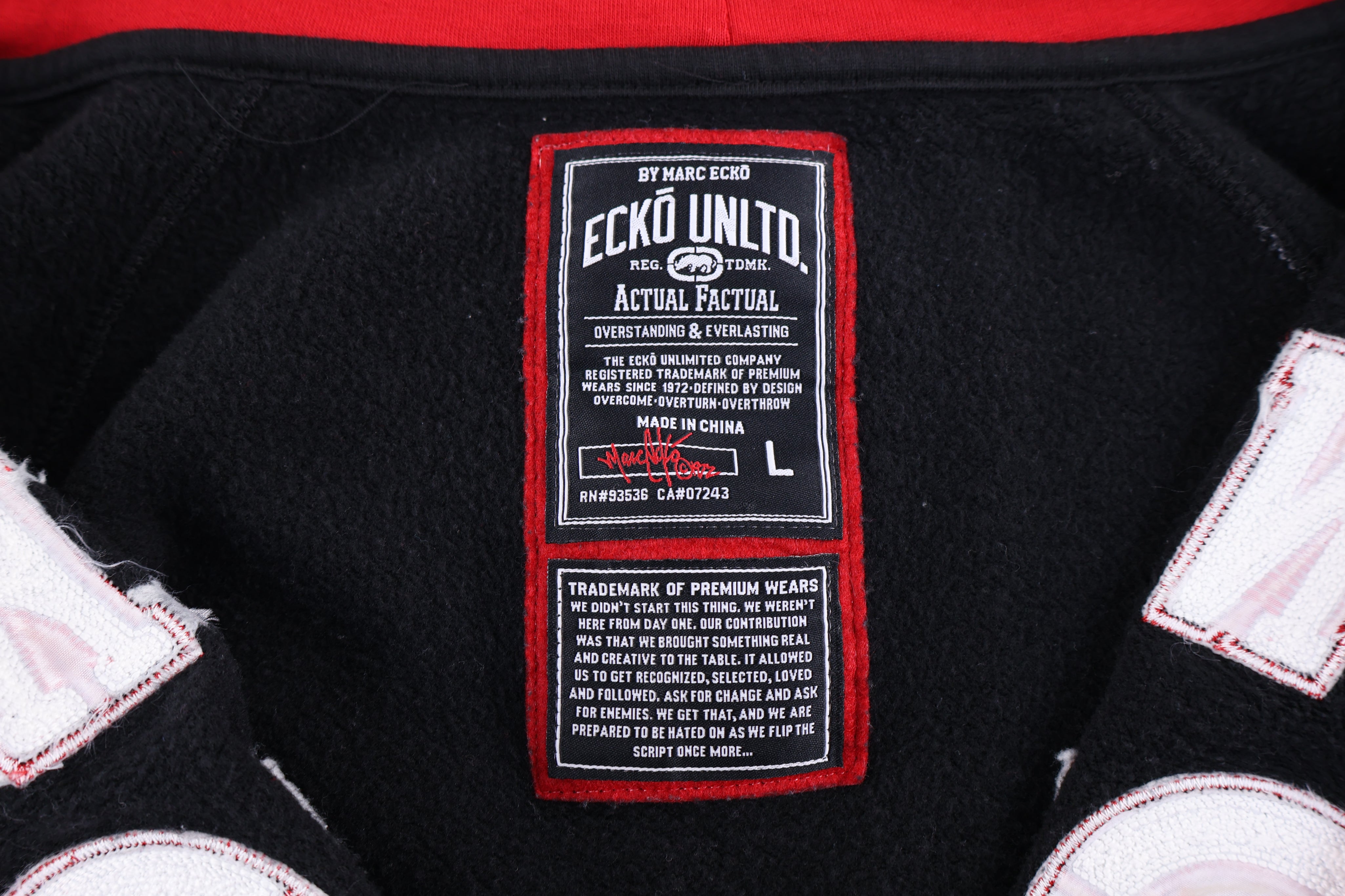 Ecko Unld Black & Red Full Zip Jacket - Jacket - Thrifted Threads
