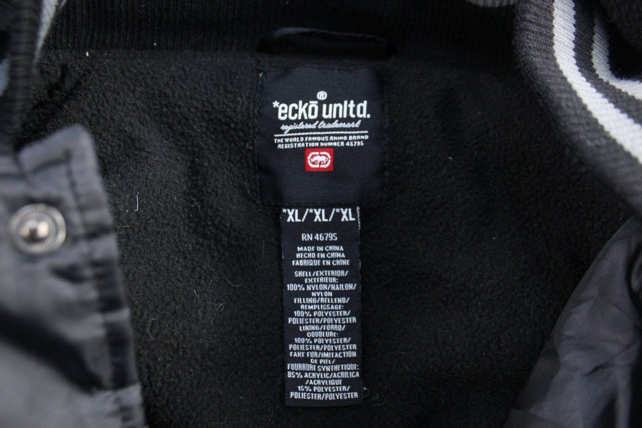 Ecko Unlimited Black Full Zip Jacket - Jacket - Thrifted Threads