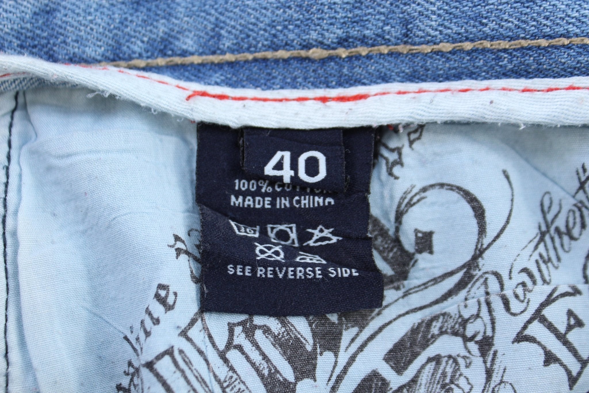 Ecko Unlimited Embroidered Light Wash Denim Shorts - Pants/Shorts - Thrifted Threads