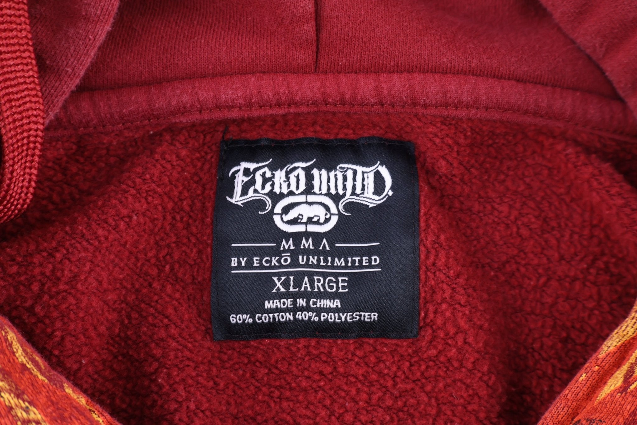 Ecko Unlimited Logo Graphic Red Full Zip Jacket - Jacket - Thrifted Threads