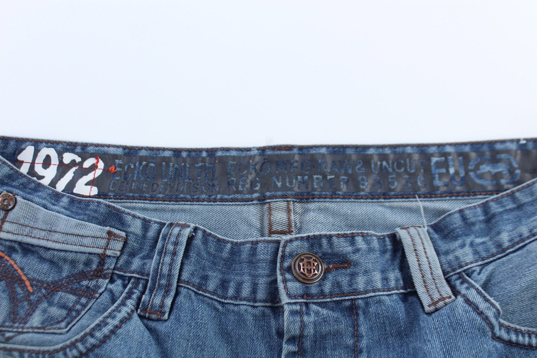 Ecko Unltd Light Wash Denim Shorts - ThriftedThreads.com