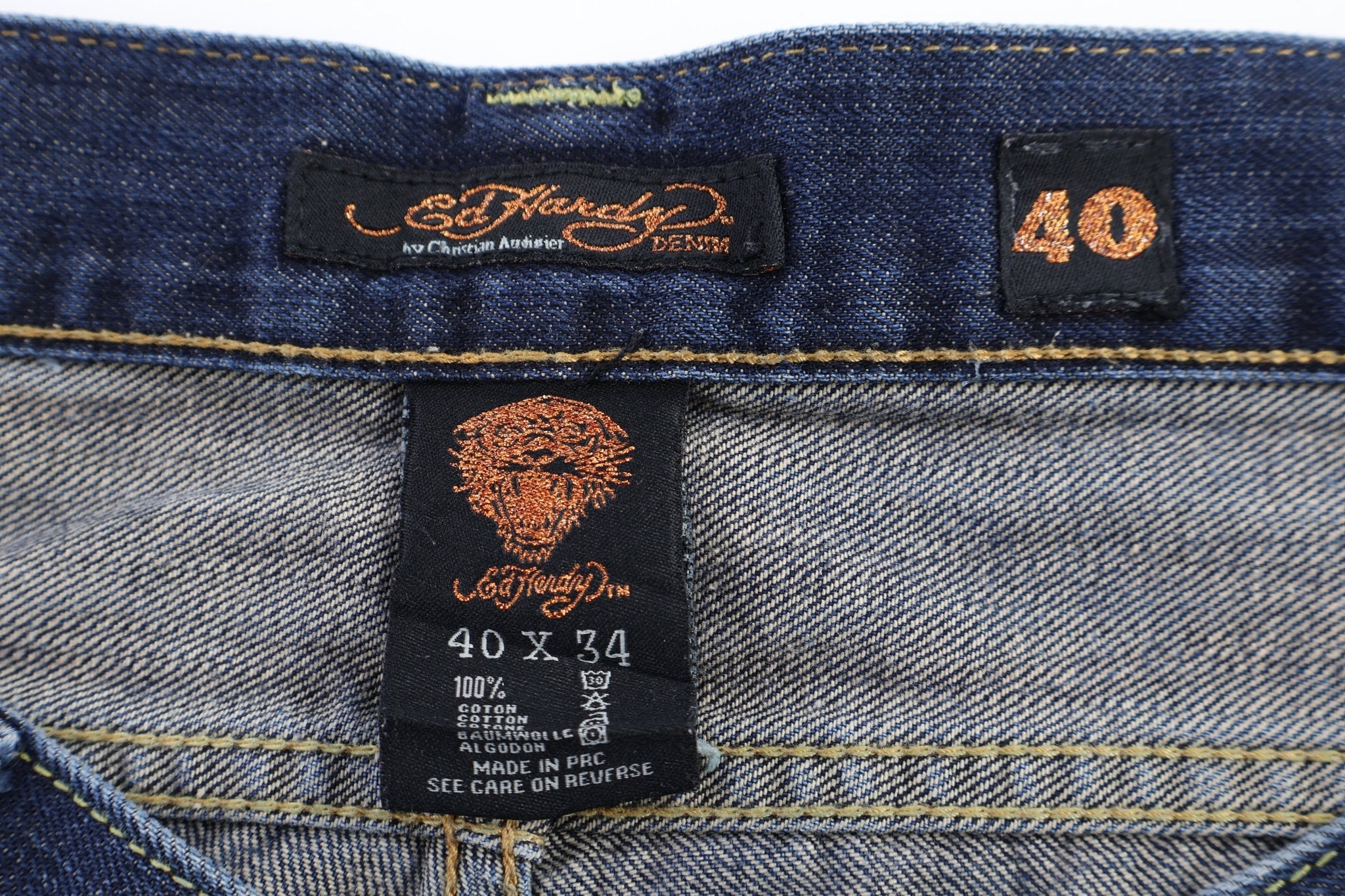 Ed Hardy Dark Wash Denim Jeans - pants - Thrifted Threads
