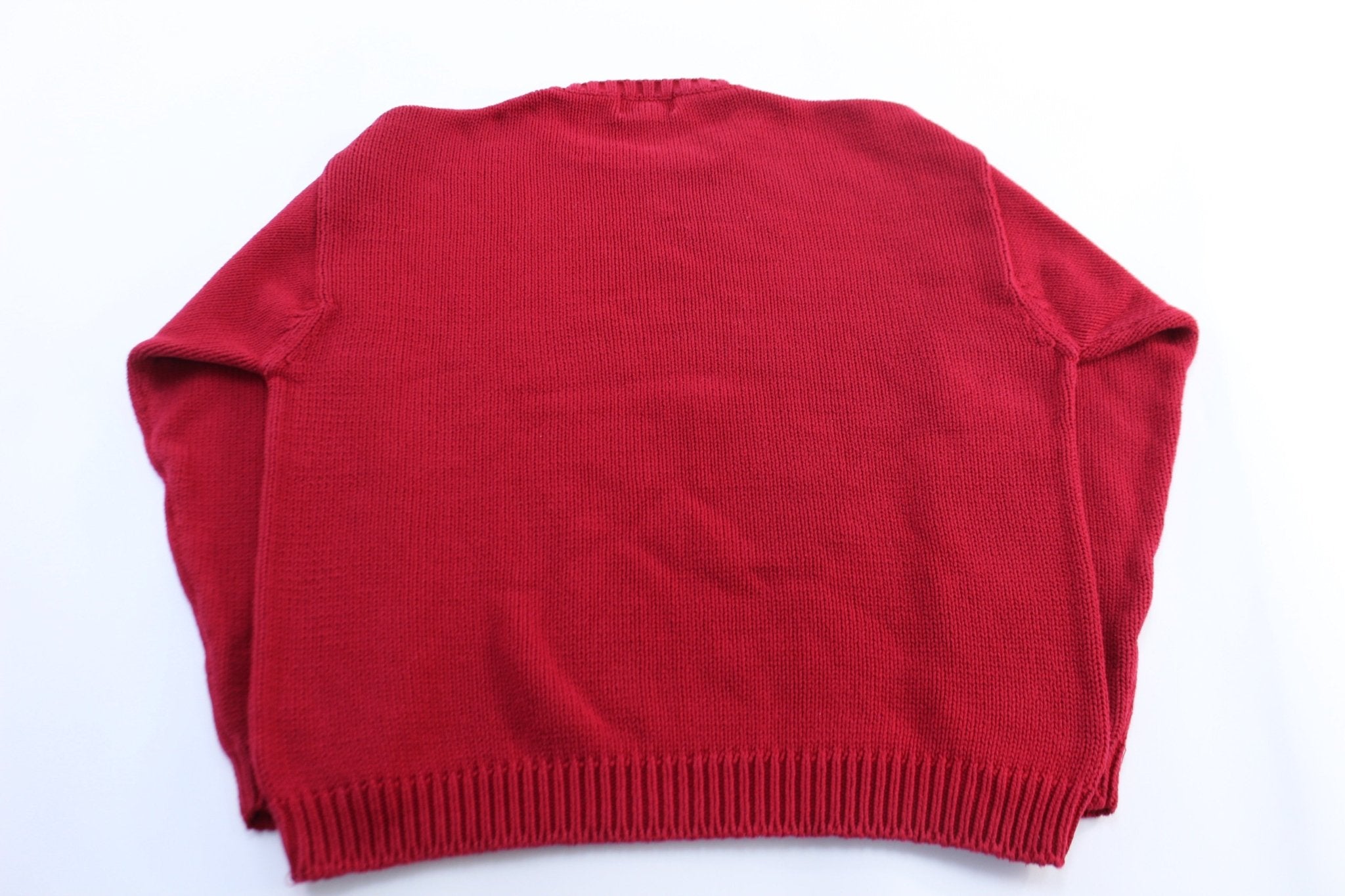 Eddie Bauer Red Pullover Sweater - ThriftedThreads.com