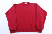 Eddie Bauer Red Pullover Sweater - ThriftedThreads.com