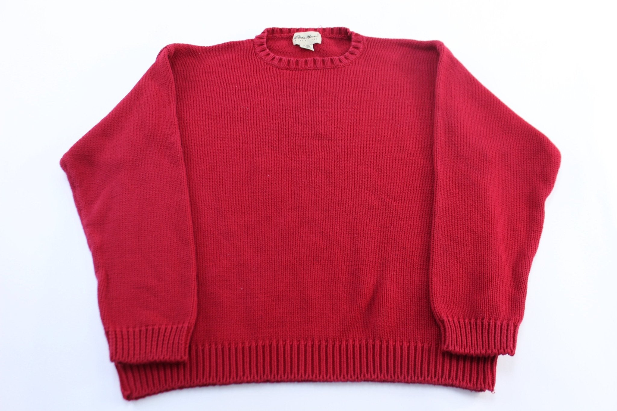 Eddie Bauer Red Pullover Sweater - ThriftedThreads.com