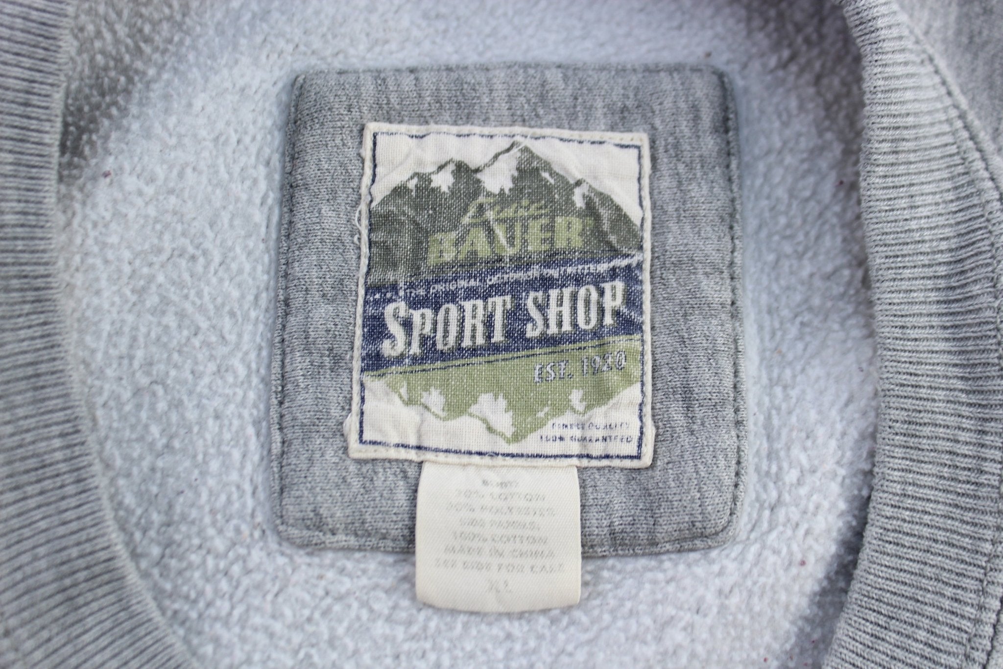 Eddie Bauer Sports Shop Grey Sweatshirt - ThriftedThreads.com