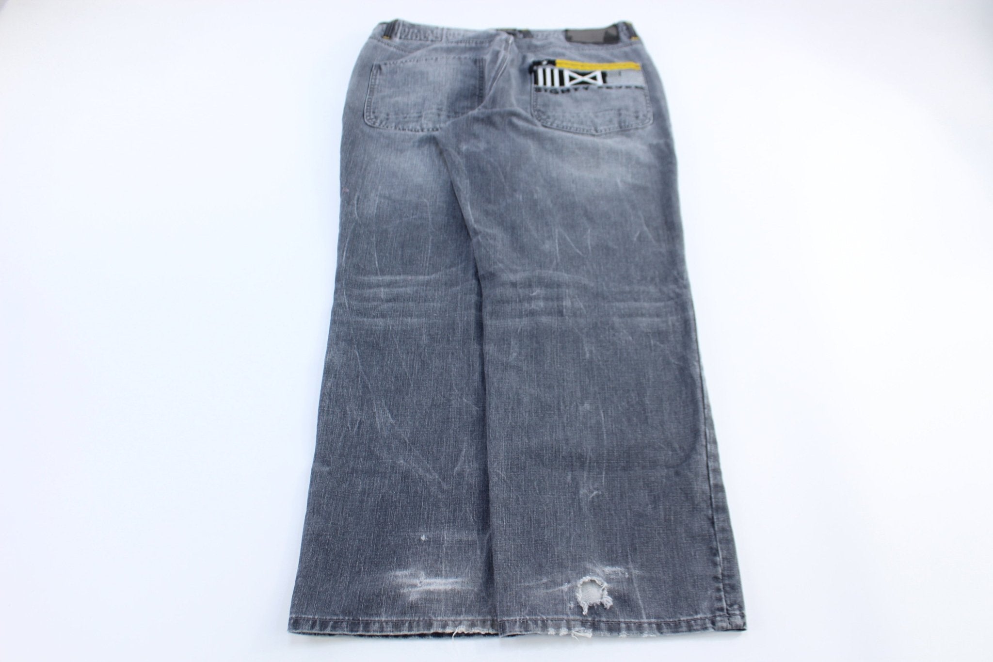 Eight 732 Grey Denim Pants - Pants - Thrifted Threads