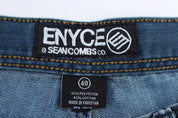Enyce Dark Wash Denim Shorts - ThriftedThreads.com