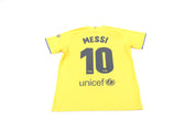 FC Barcelona Embroidered Patch Lionel Messi Soccer Jersey - ThriftedThreads.com