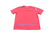 FC Barcelona Logo Patch Red & Blue Soccer Jersey - ThriftedThreads.com