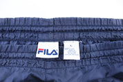 Fila Embroidered Logo Navy Blue Pants - ThriftedThreads.com