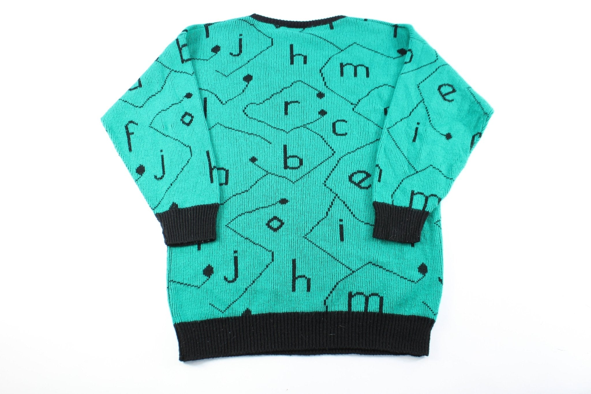 Fortune Knits Alphabet Sweater - ThriftedThreads.com