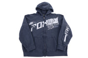 FOX Racing Black Full Zip Hoodie - Jacket - Thrifted Threads