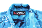 FUBU The Collection Embroidered Rayon Button Down - ThriftedThreads.com
