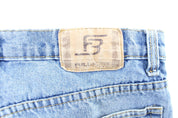 Full Blue Denim Shorts - ThriftedThreads.com
