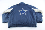 Game Day Dallas Cowboys Embroidered Logo Zip Up Jacket - ThriftedThreads.com